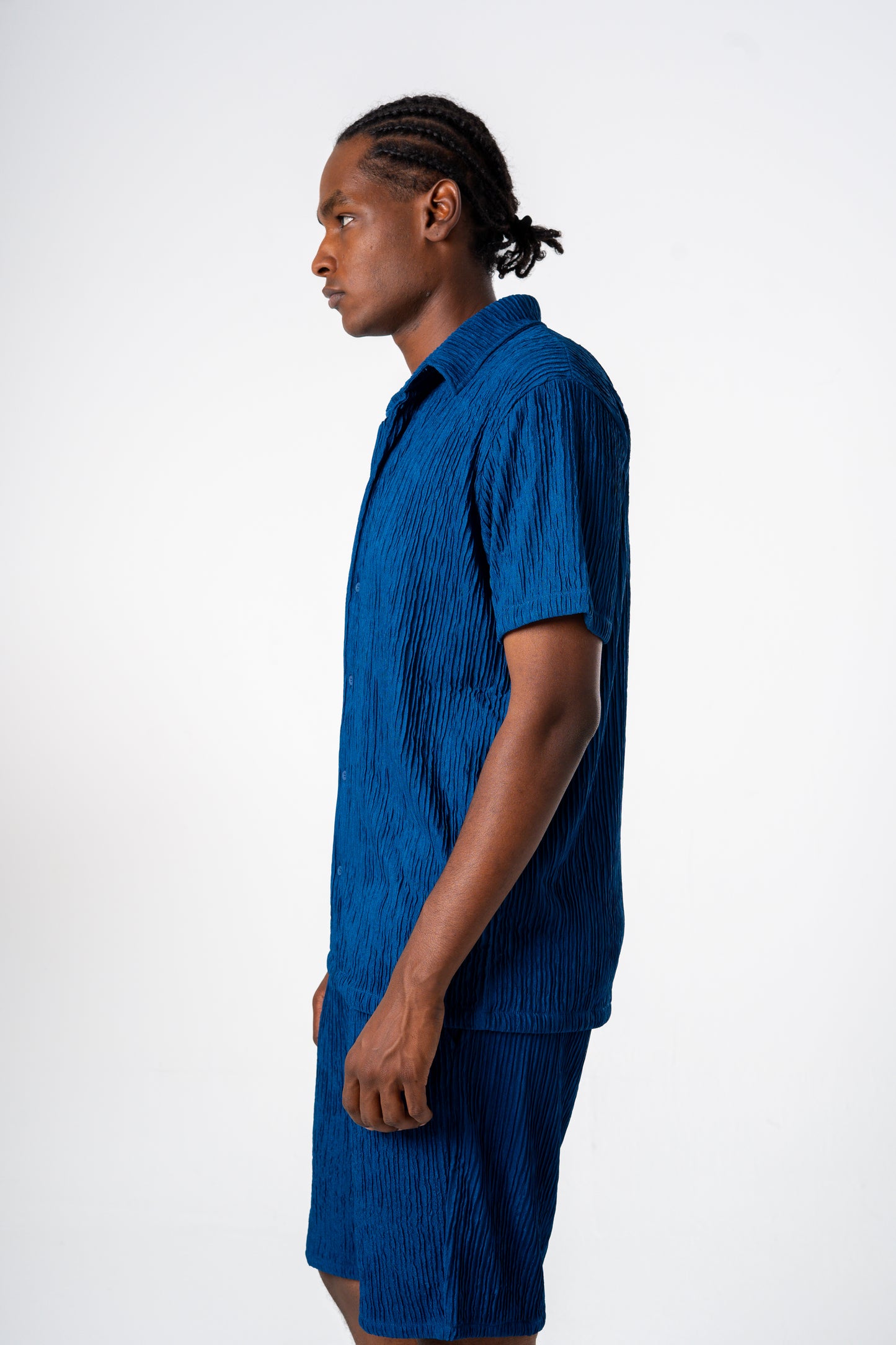 Crepe Shirt (Blue)