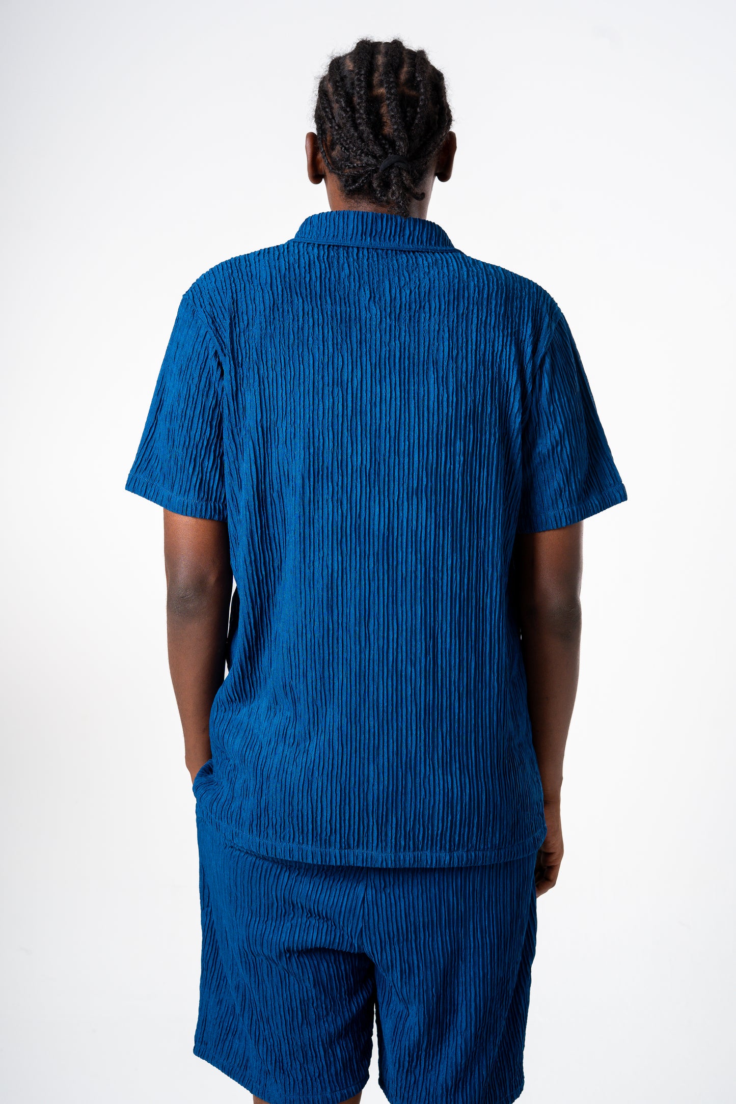 Crepe Shirt (Blue)