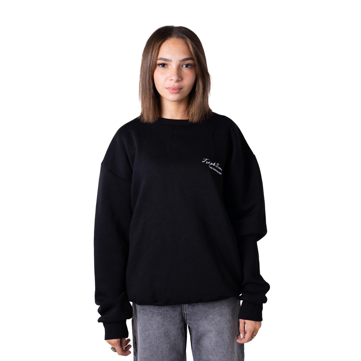 Triple 7 Crewneck (Black)