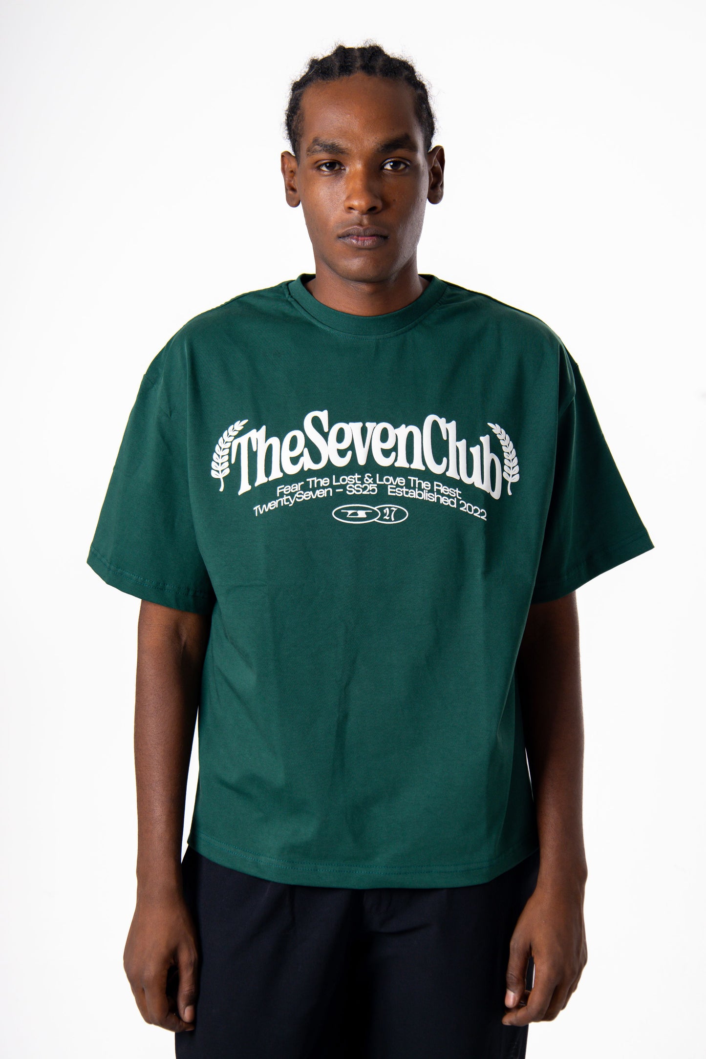 27 The Seven Club Olive Tee