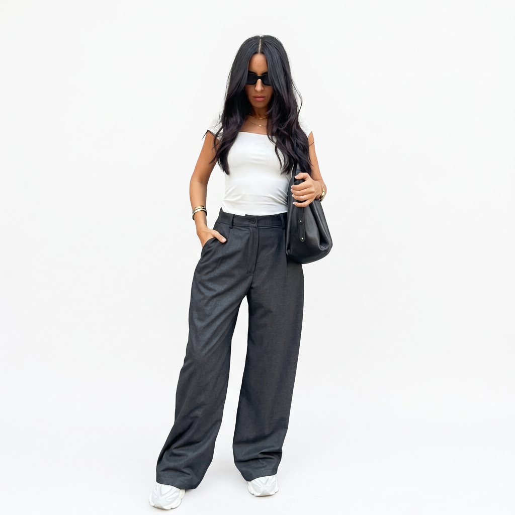 ESY Pleated Pants (Gray)