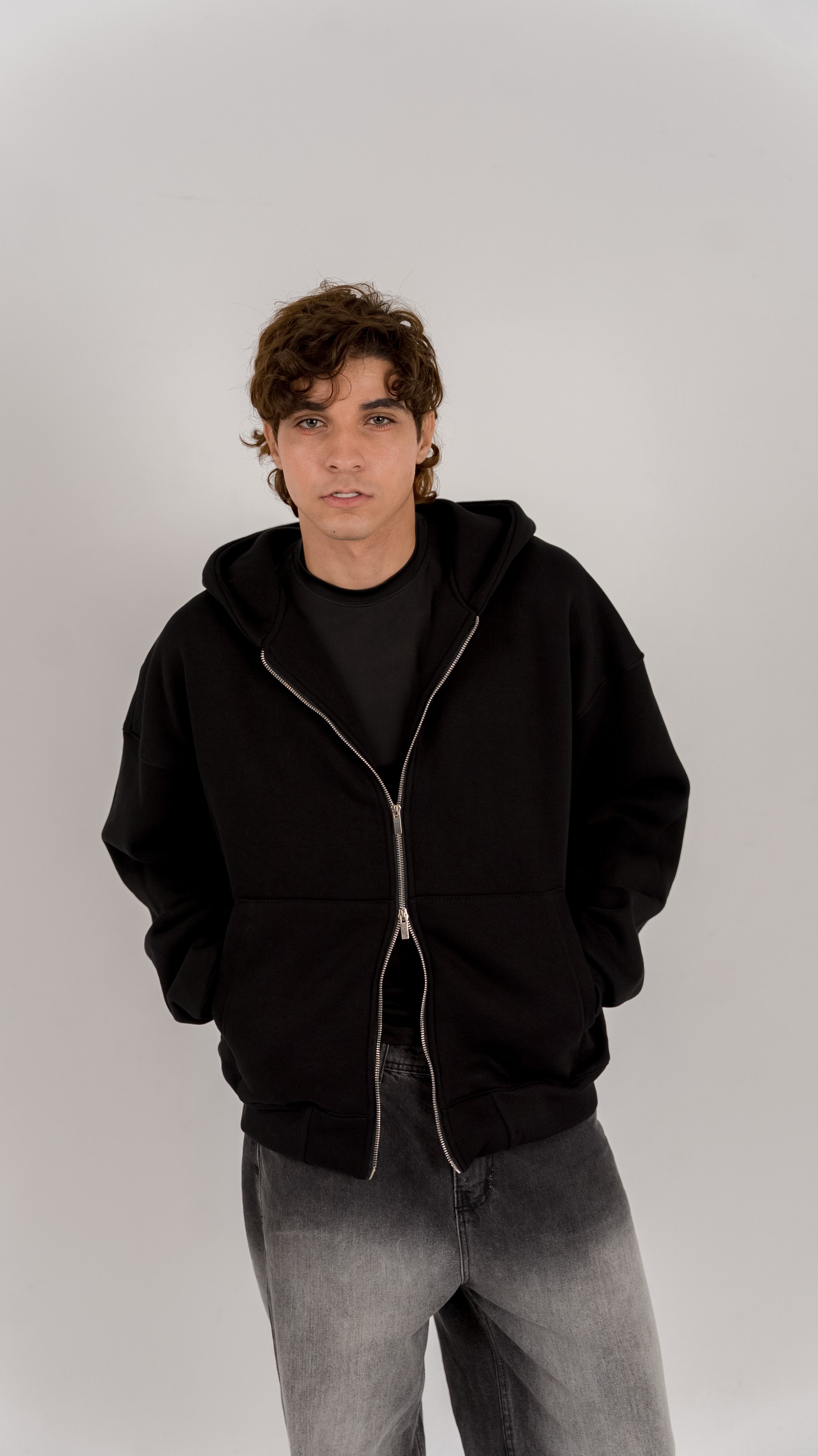 Underrated Zip Up (Black)
