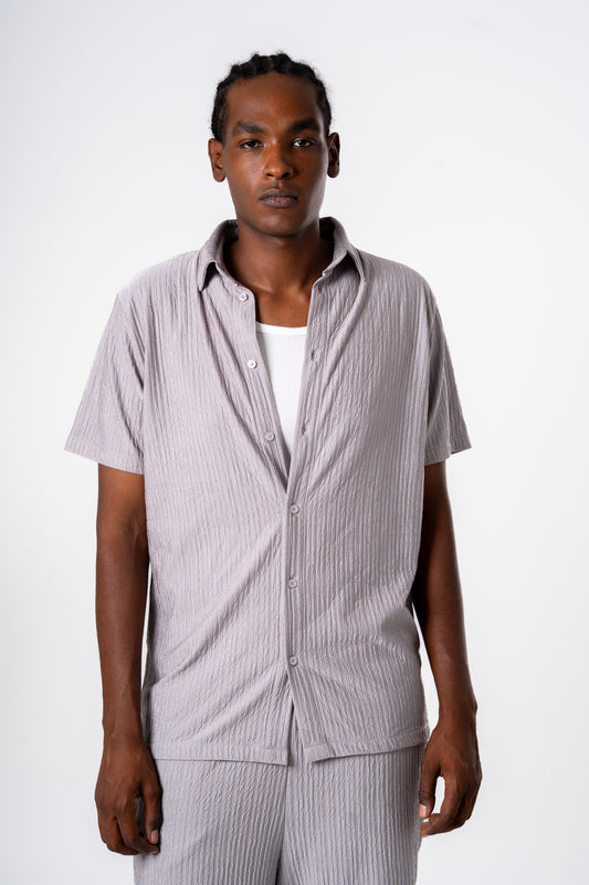 Crepe Shirt (Grey)