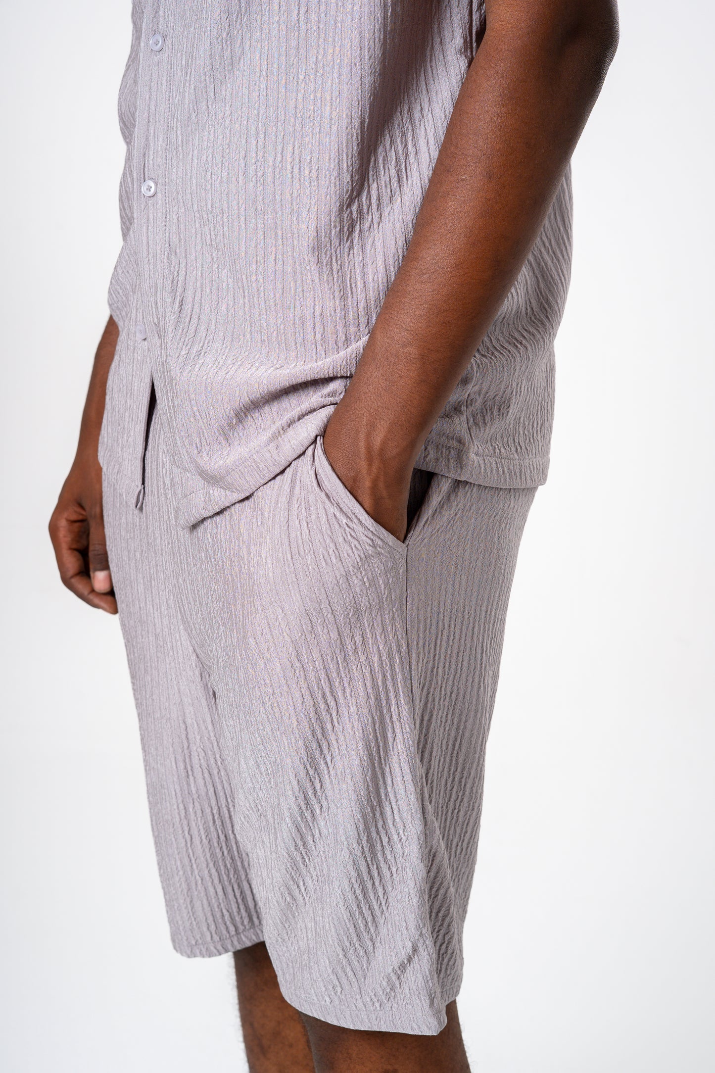 Crepe Shorts (Grey)