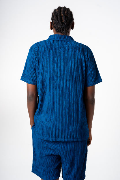 Crepe Shirt (Blue)
