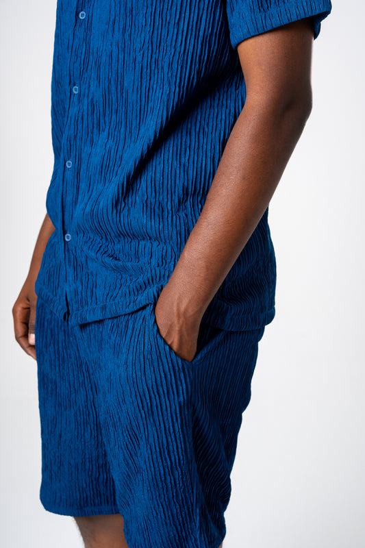 Crepe Shorts (Blue)