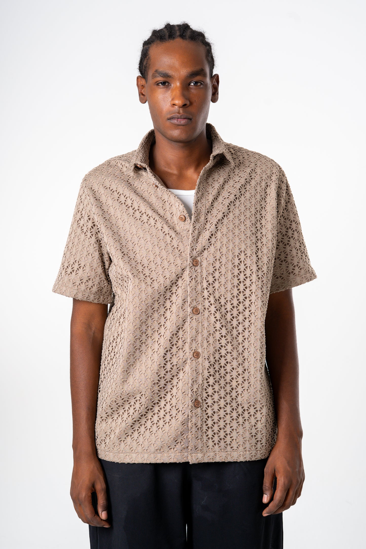 Poplin Shirt (Brown)