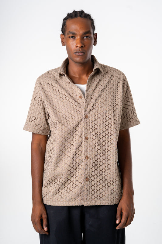 Poplin Shirt (Brown)