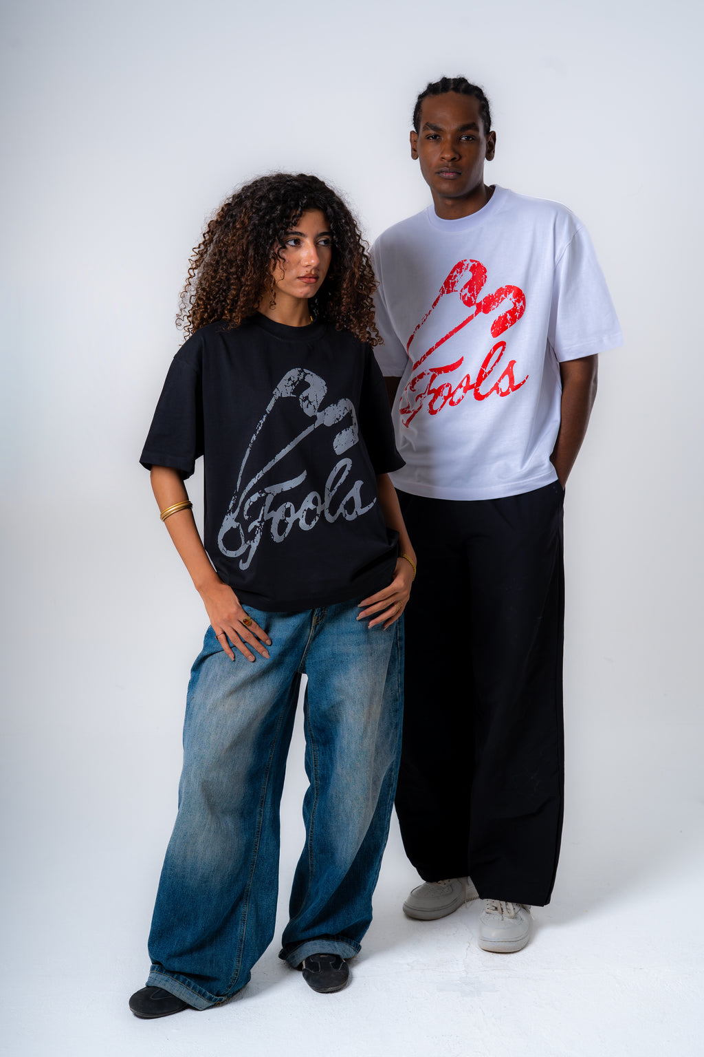 Fools Pinned Reality Tshirt (whitexred)