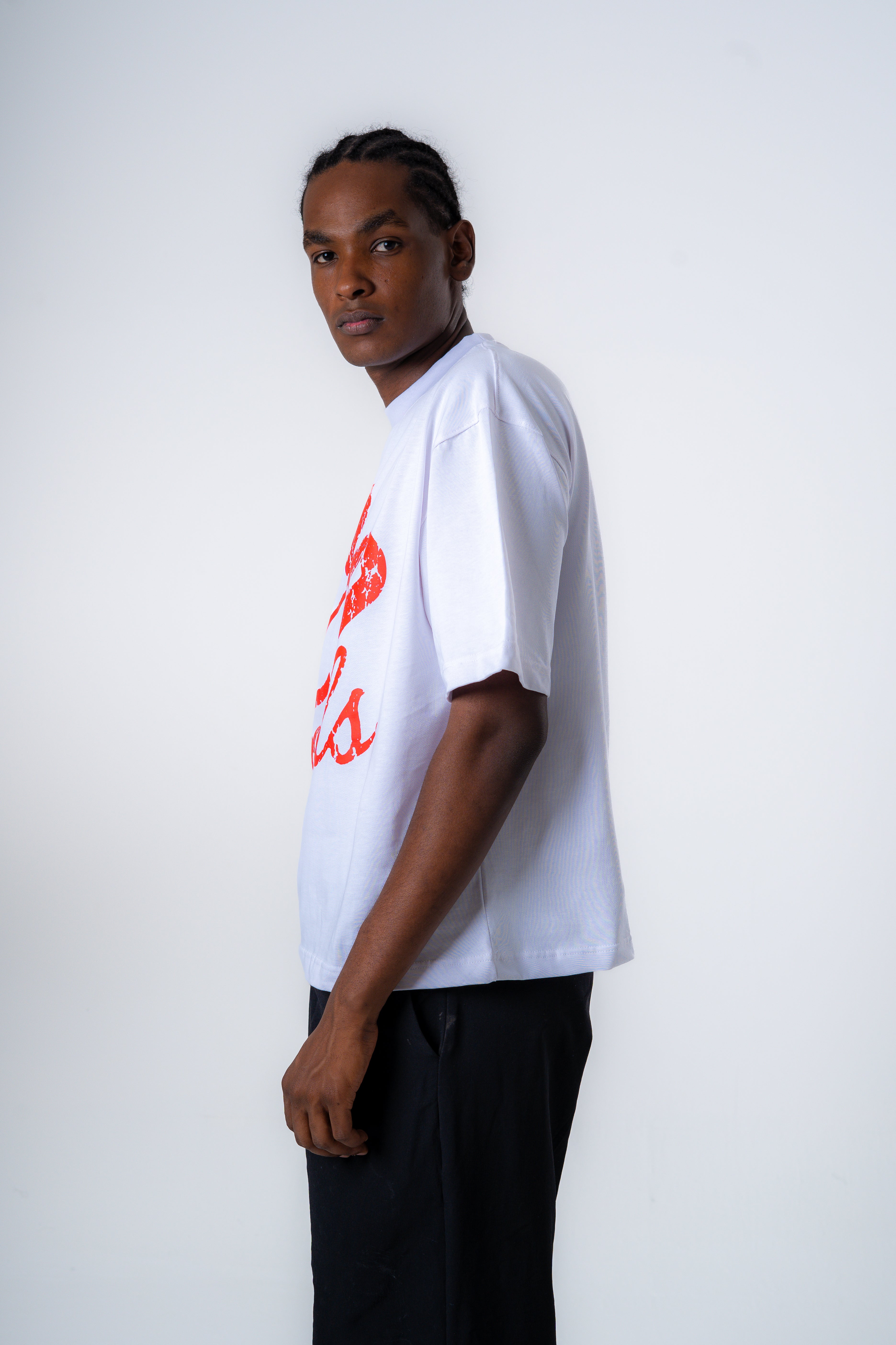 Fools Pinned Reality Tshirt (whitexred)