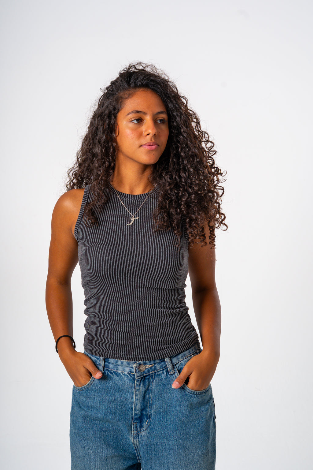Locco Ribbed Wave (Dark Gray)