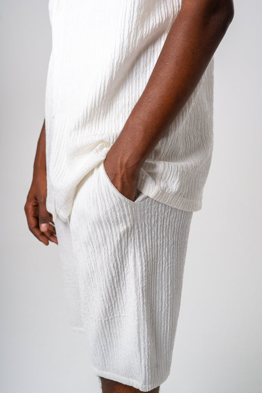 Crepe Shorts (White)
