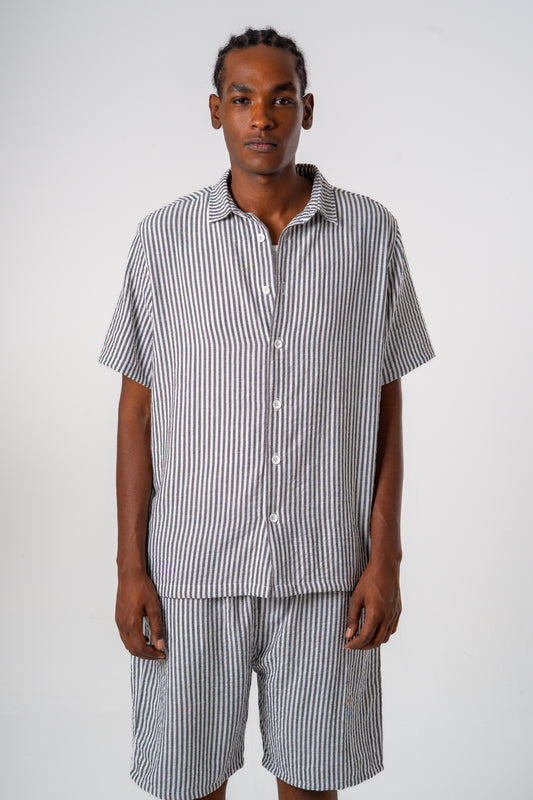 Pinstribed  Shirt