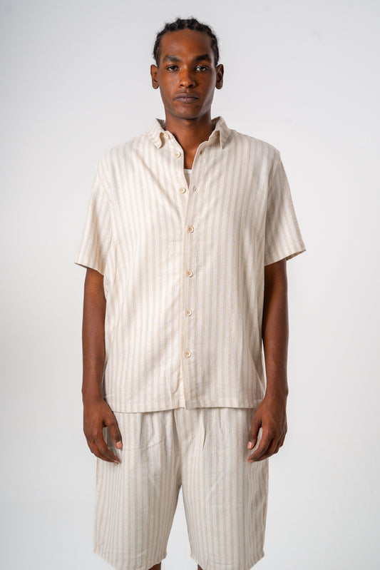 Linen Shirt (Beige)