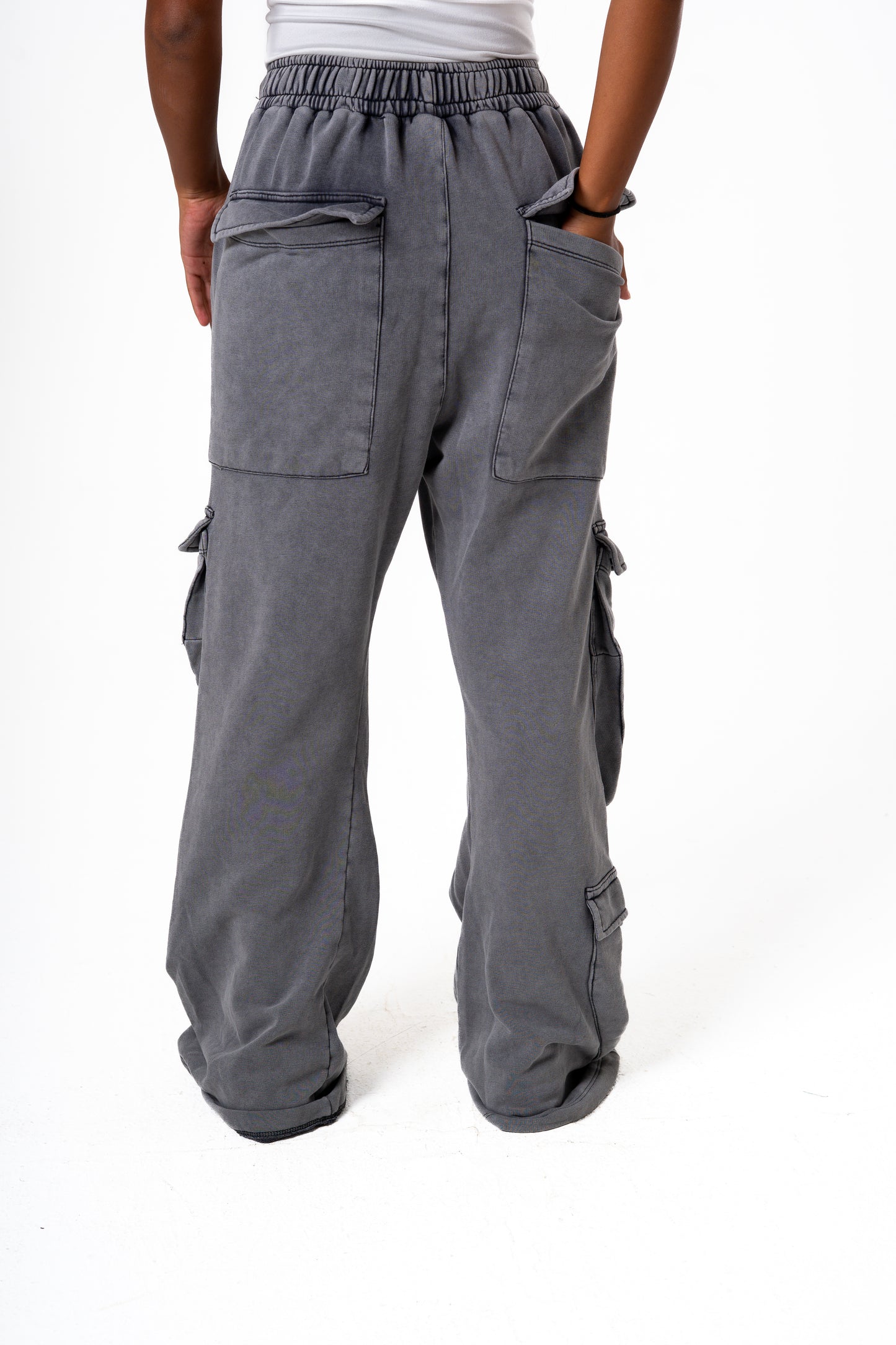 Cargo washed sweatpants