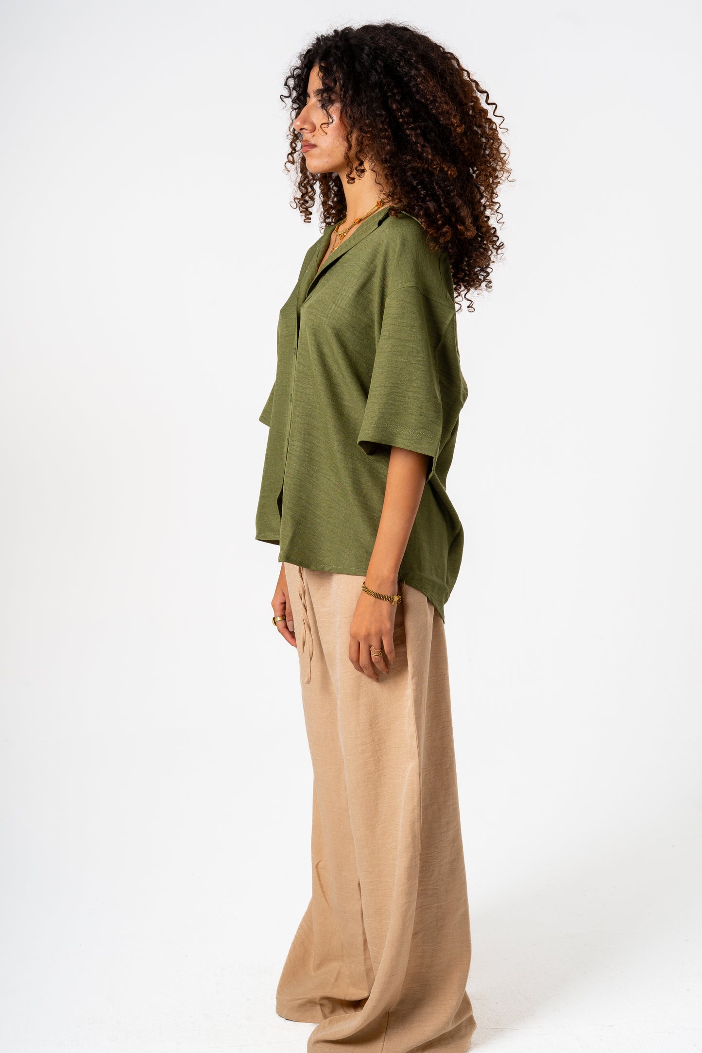 Women Linen Pants (Begie)