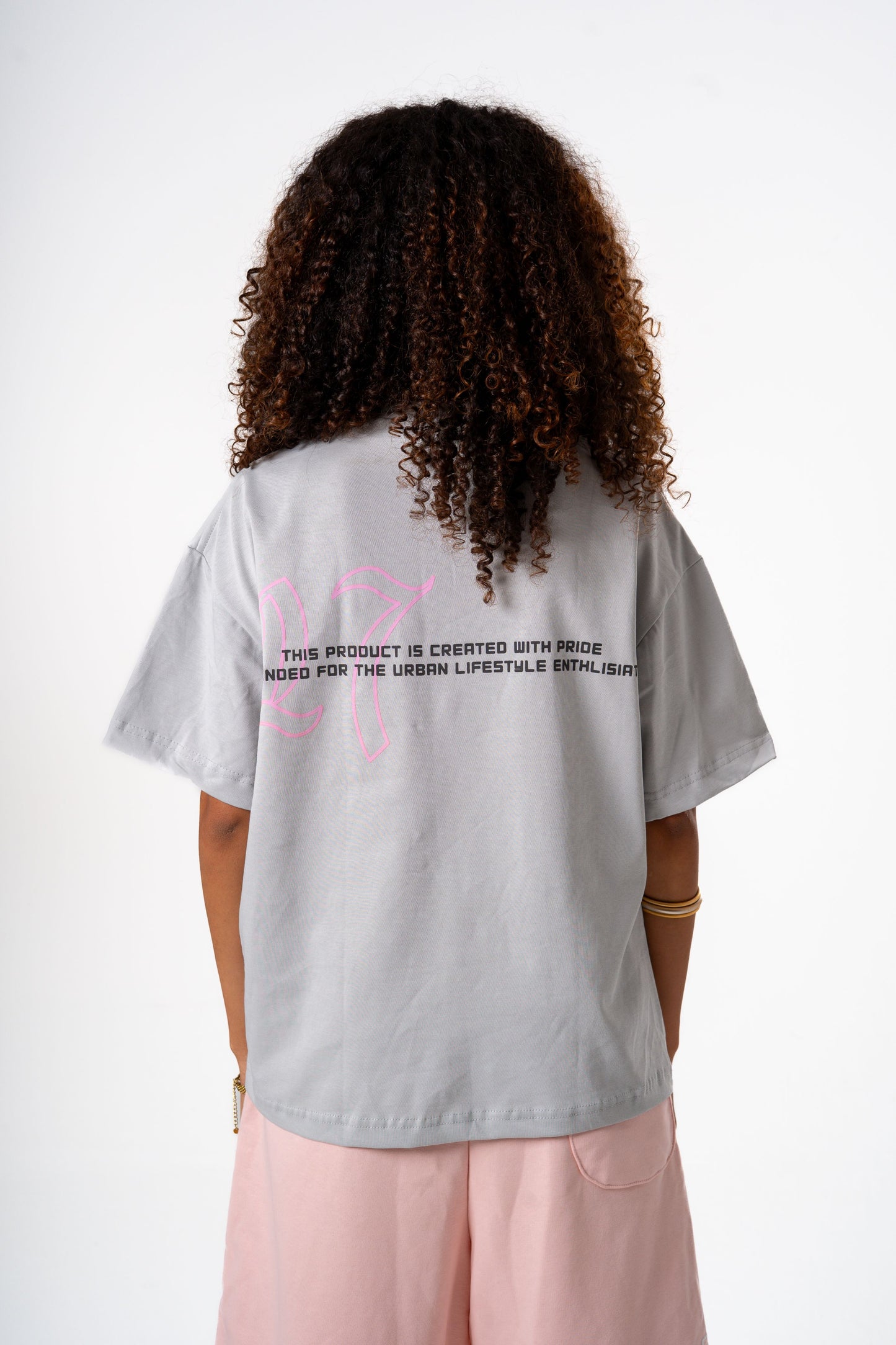 27 Gray X Pink Tee