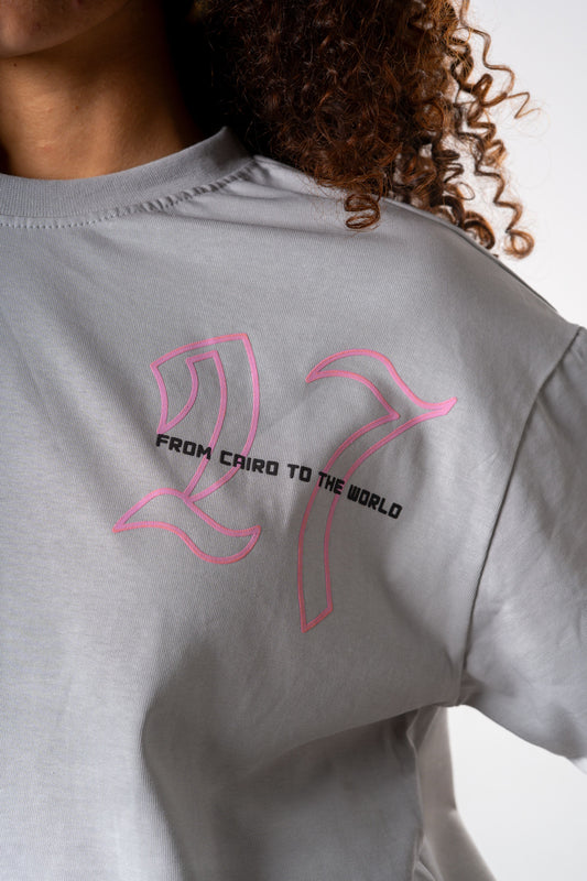 27 Gray X Pink Tee