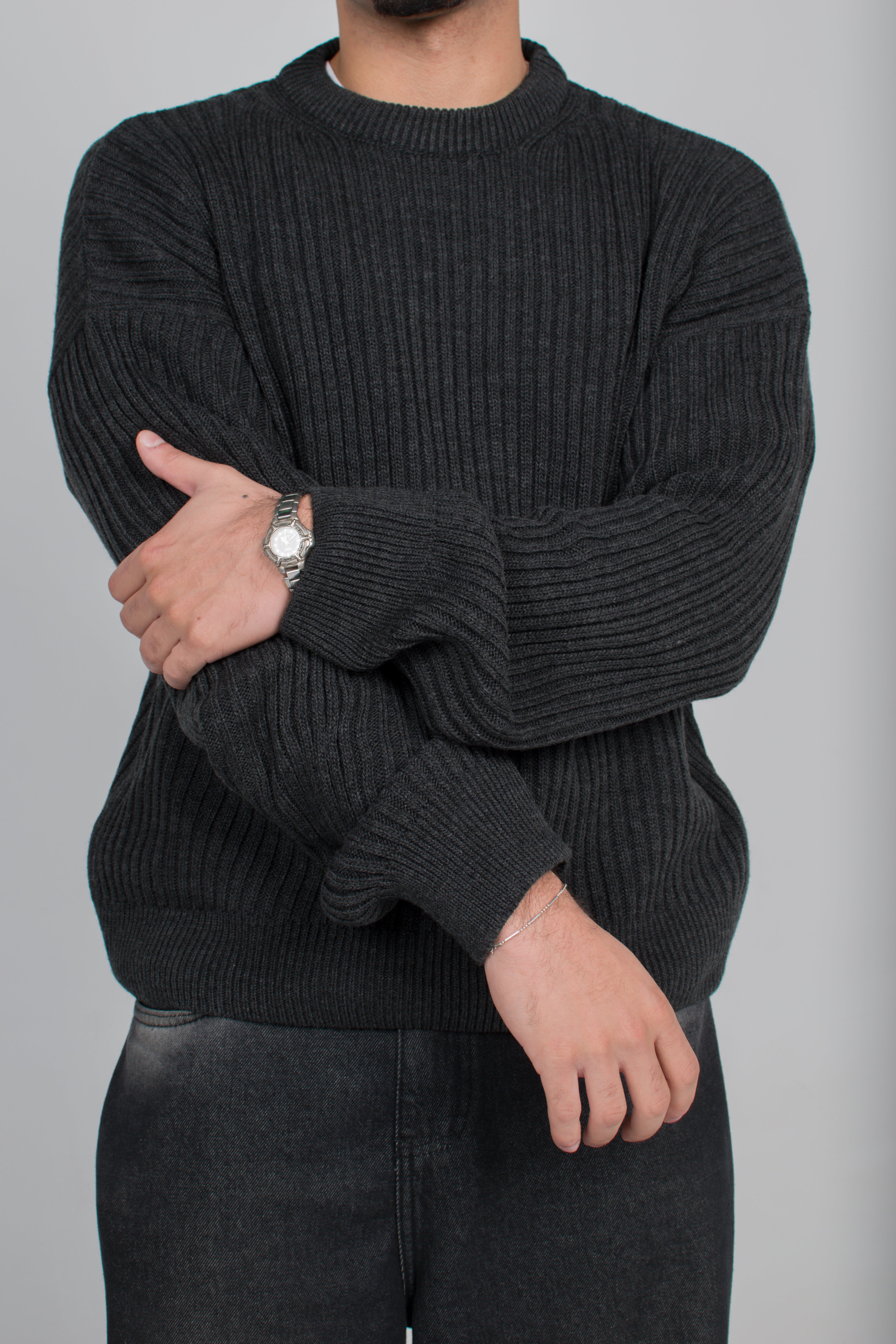 Underrated Crewneck Sweater (Dark Gray)