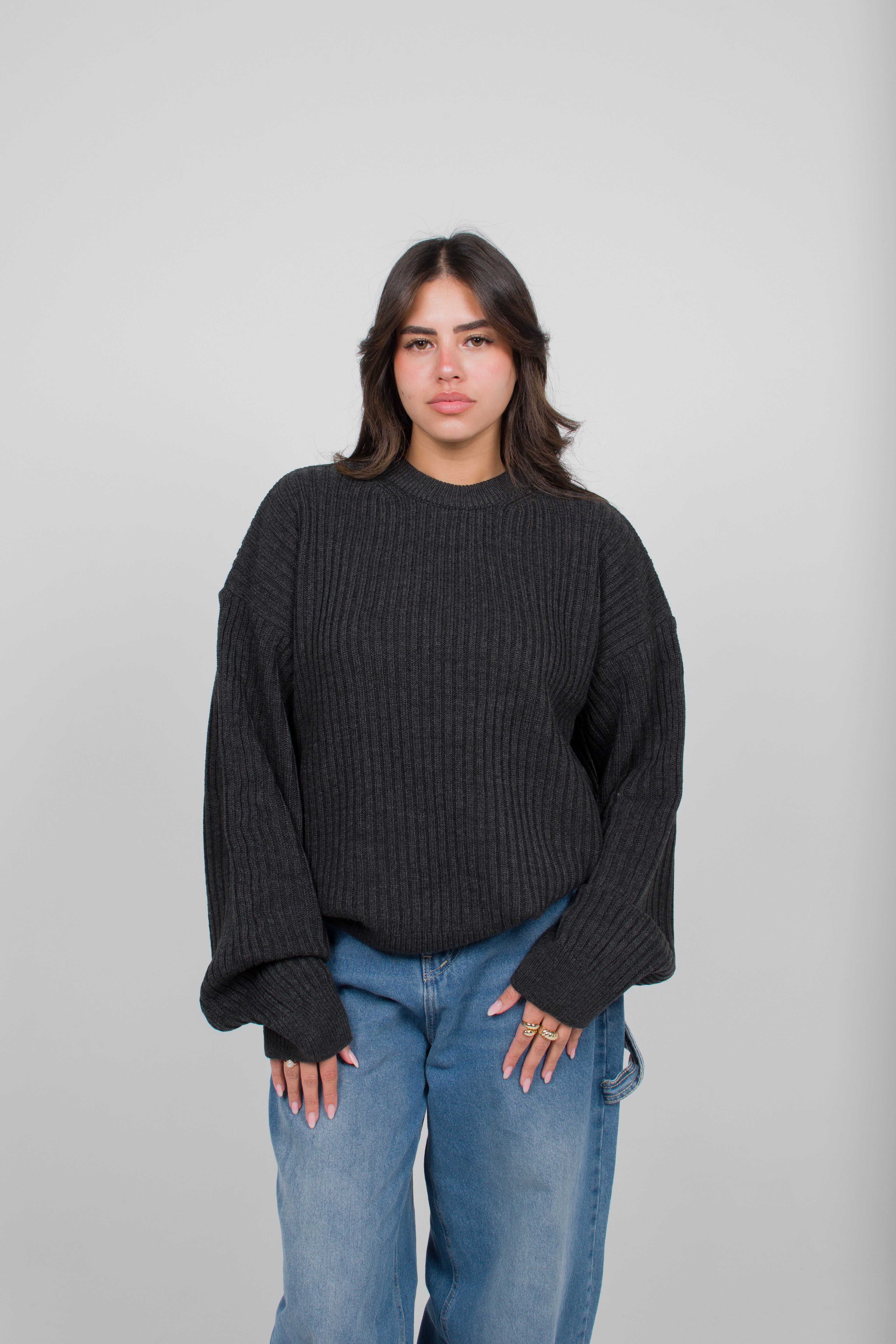 Underrated Crewneck Sweater (Dark Gray)