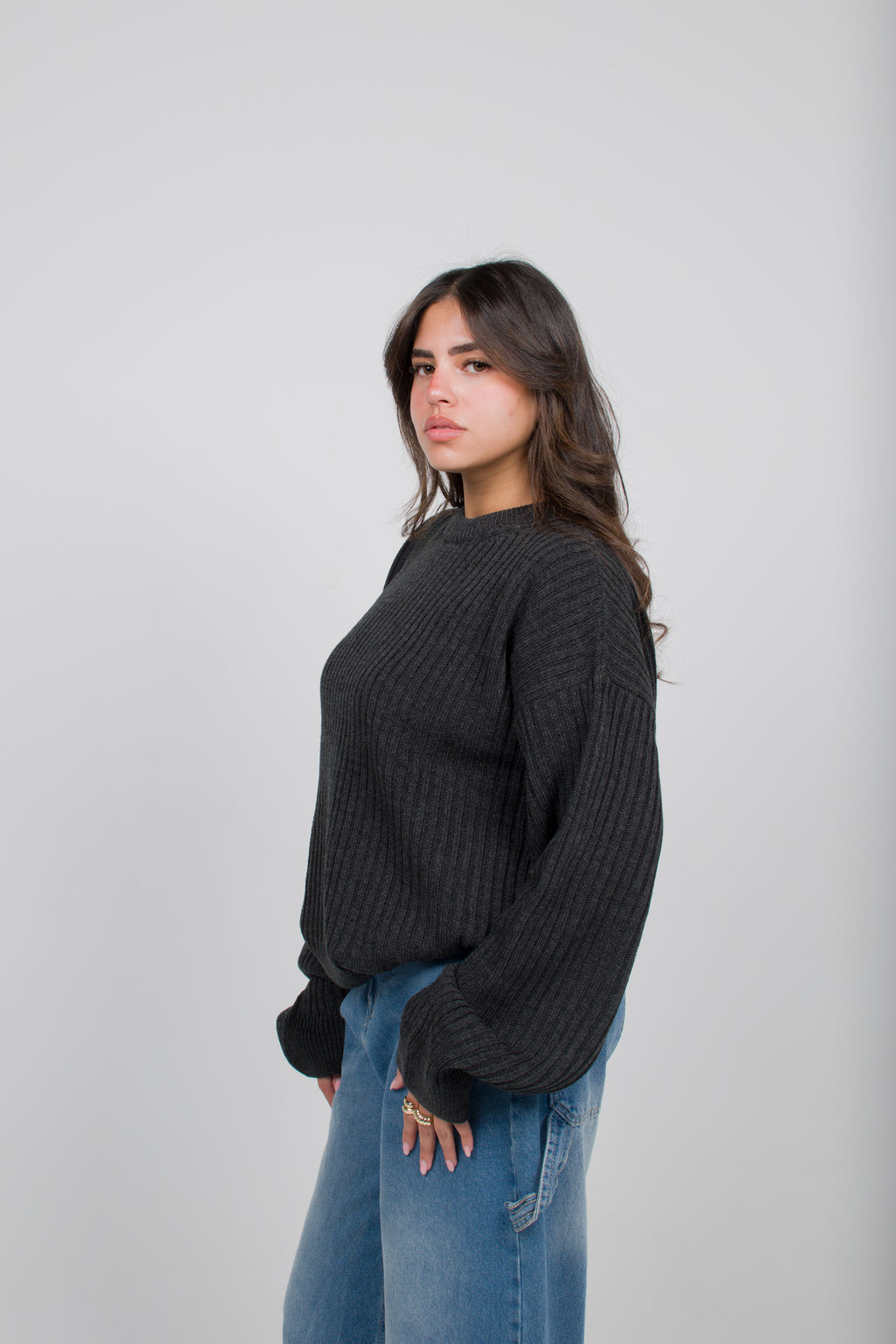 Underrated Crewneck Sweater (Dark Gray)