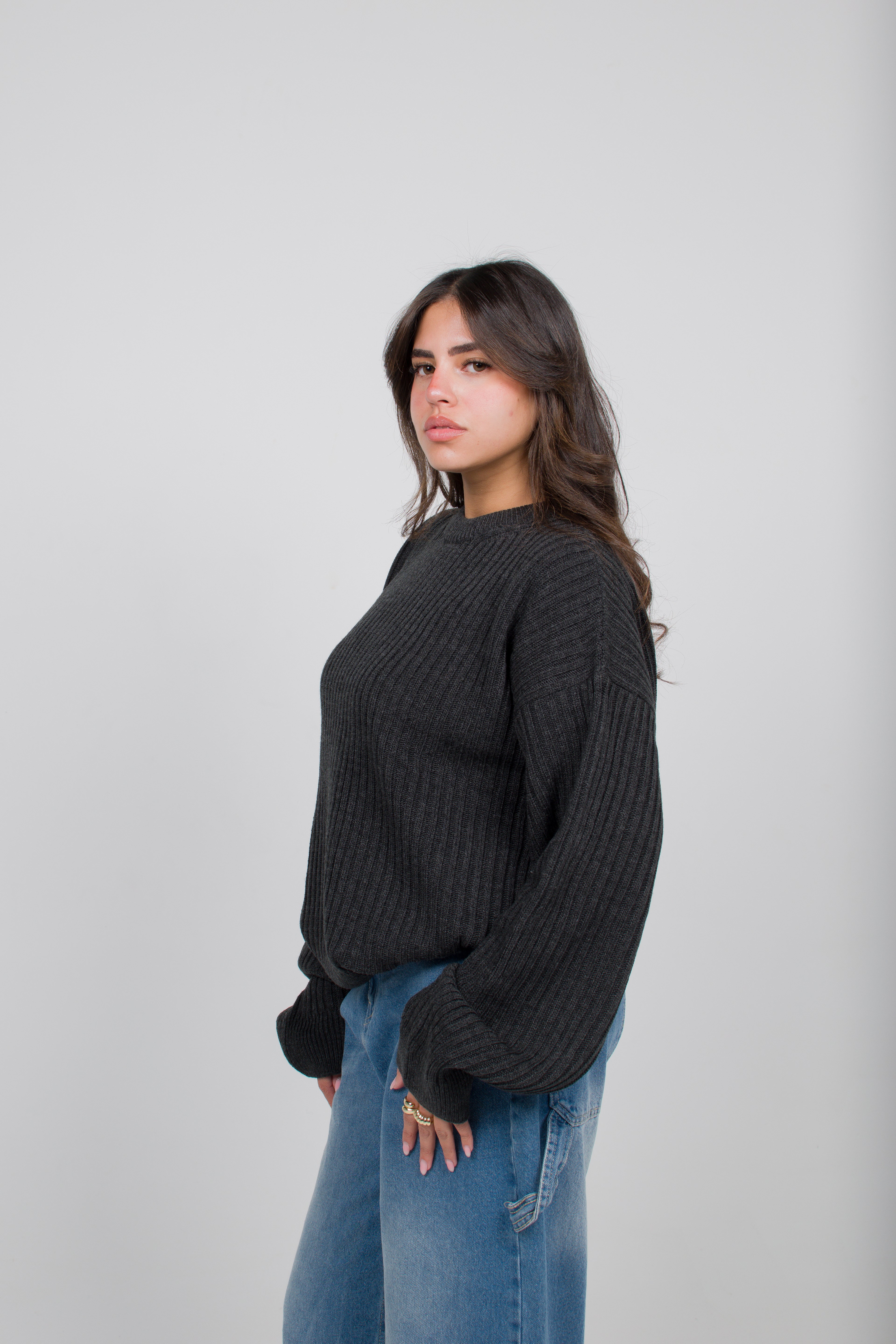 Underrated Crewneck Sweater (Dark Gray)