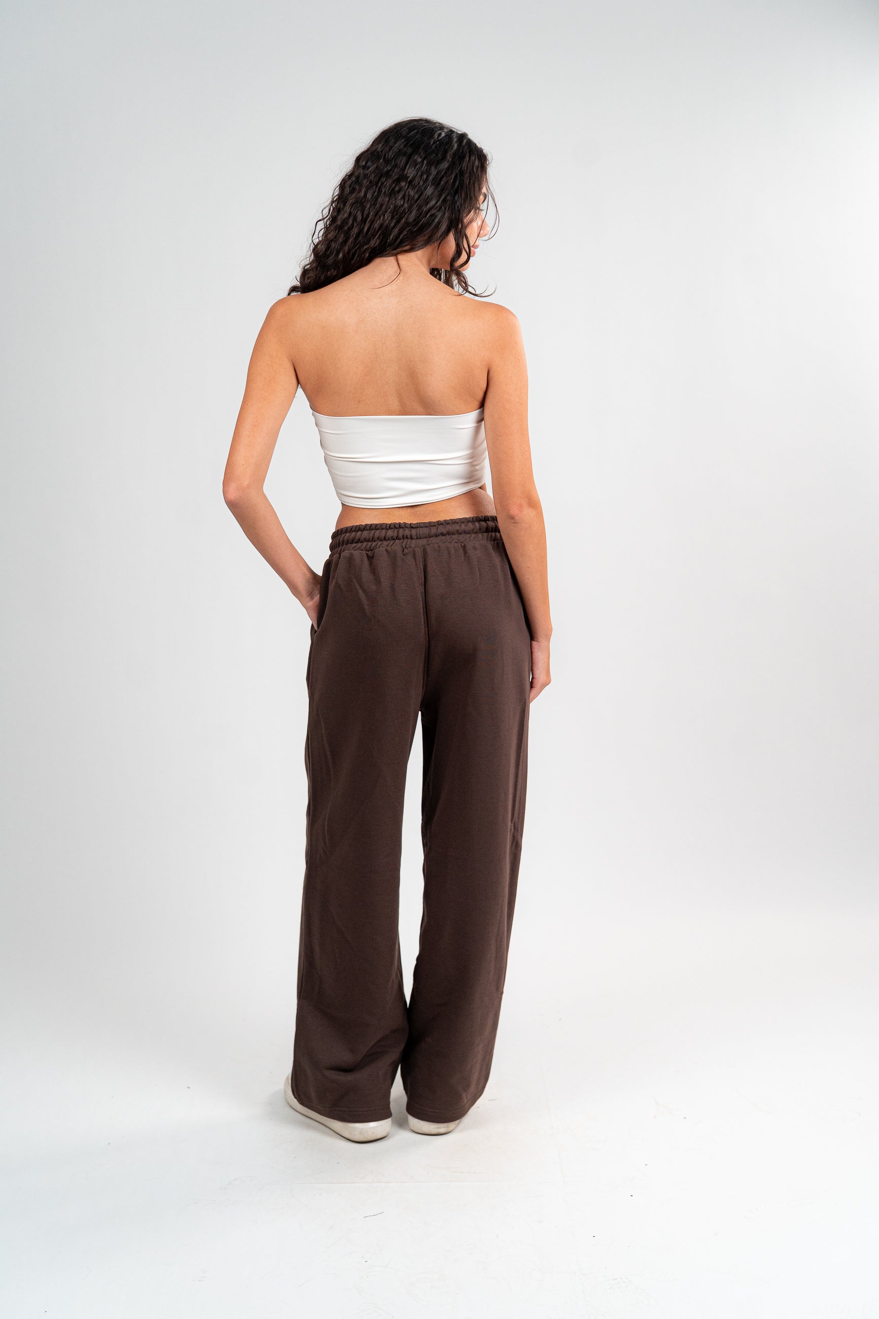 DENJOE SWEATPANTS LOOsE FIT (BRWON)
