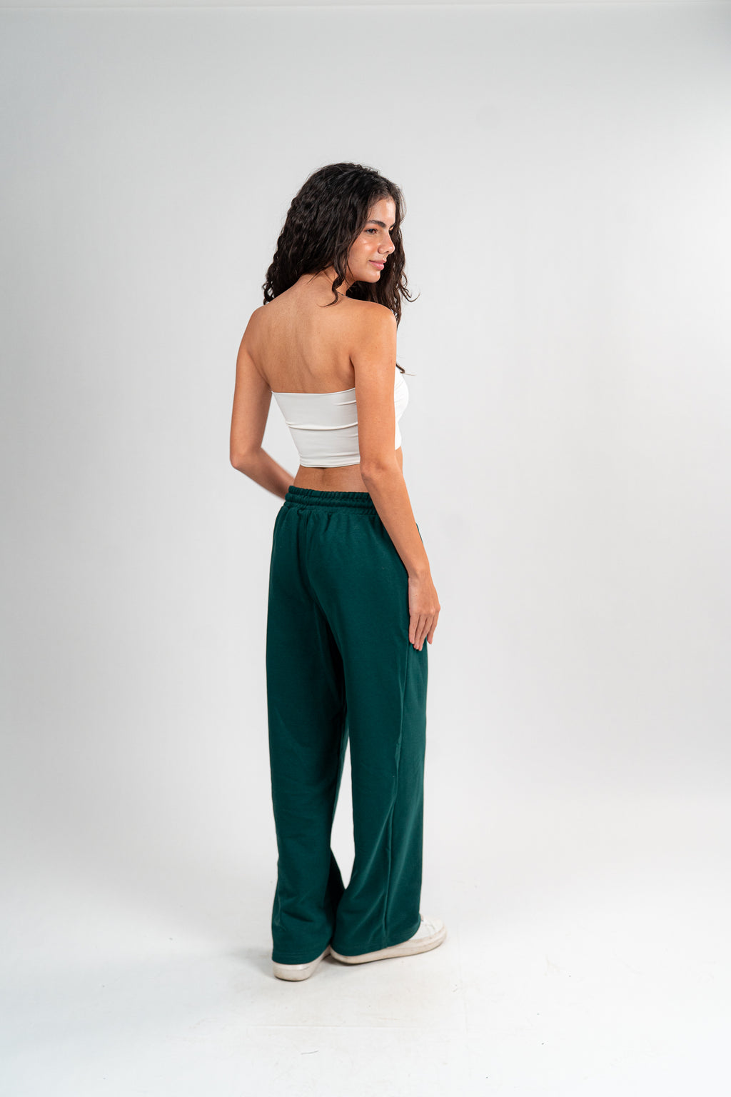 DENJOE SWEATPANTS LOOsE FIT (DARK GREEN)