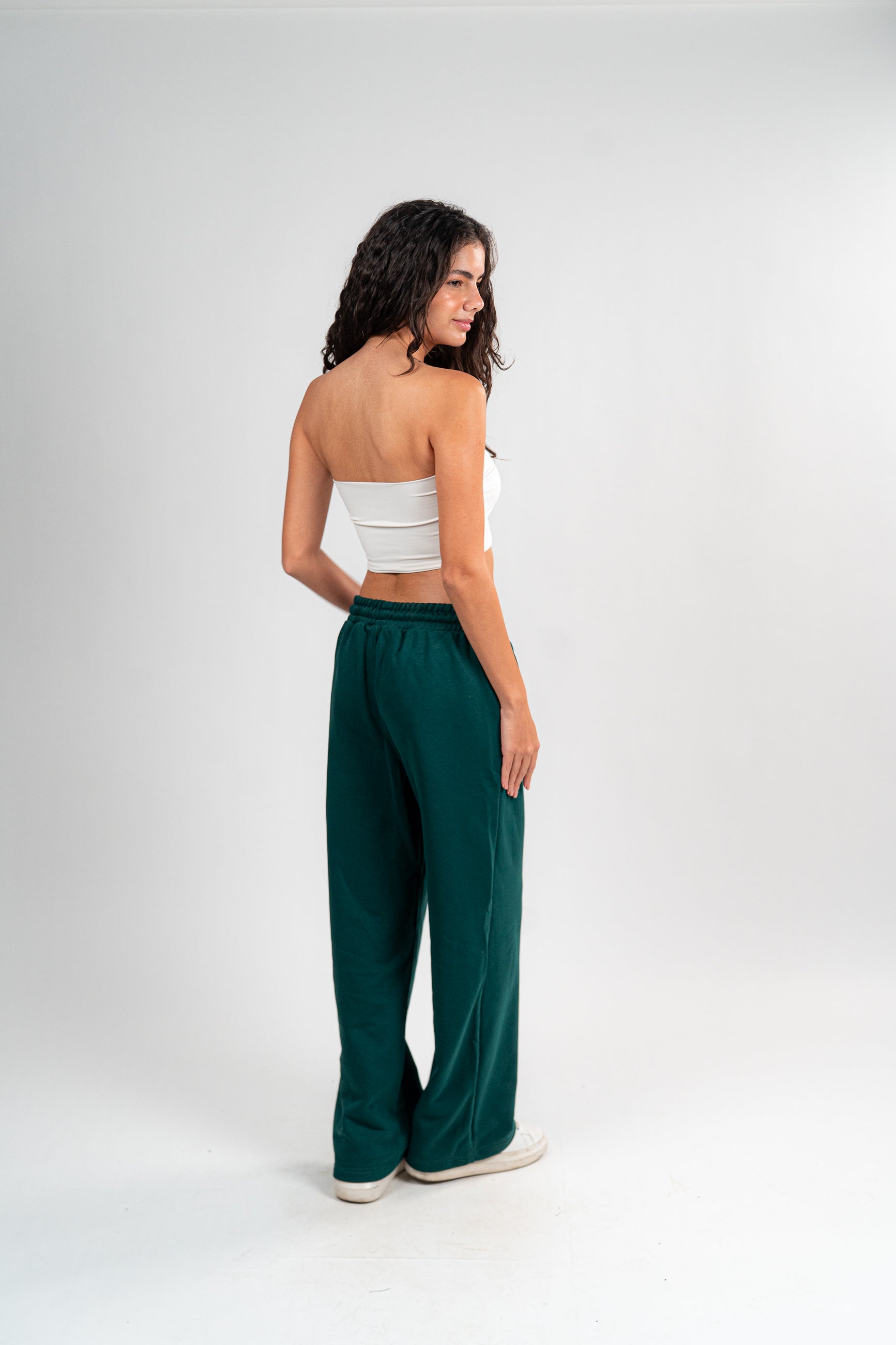DENJOE SWEATPANTS LOOsE FIT (DARK GREEN)