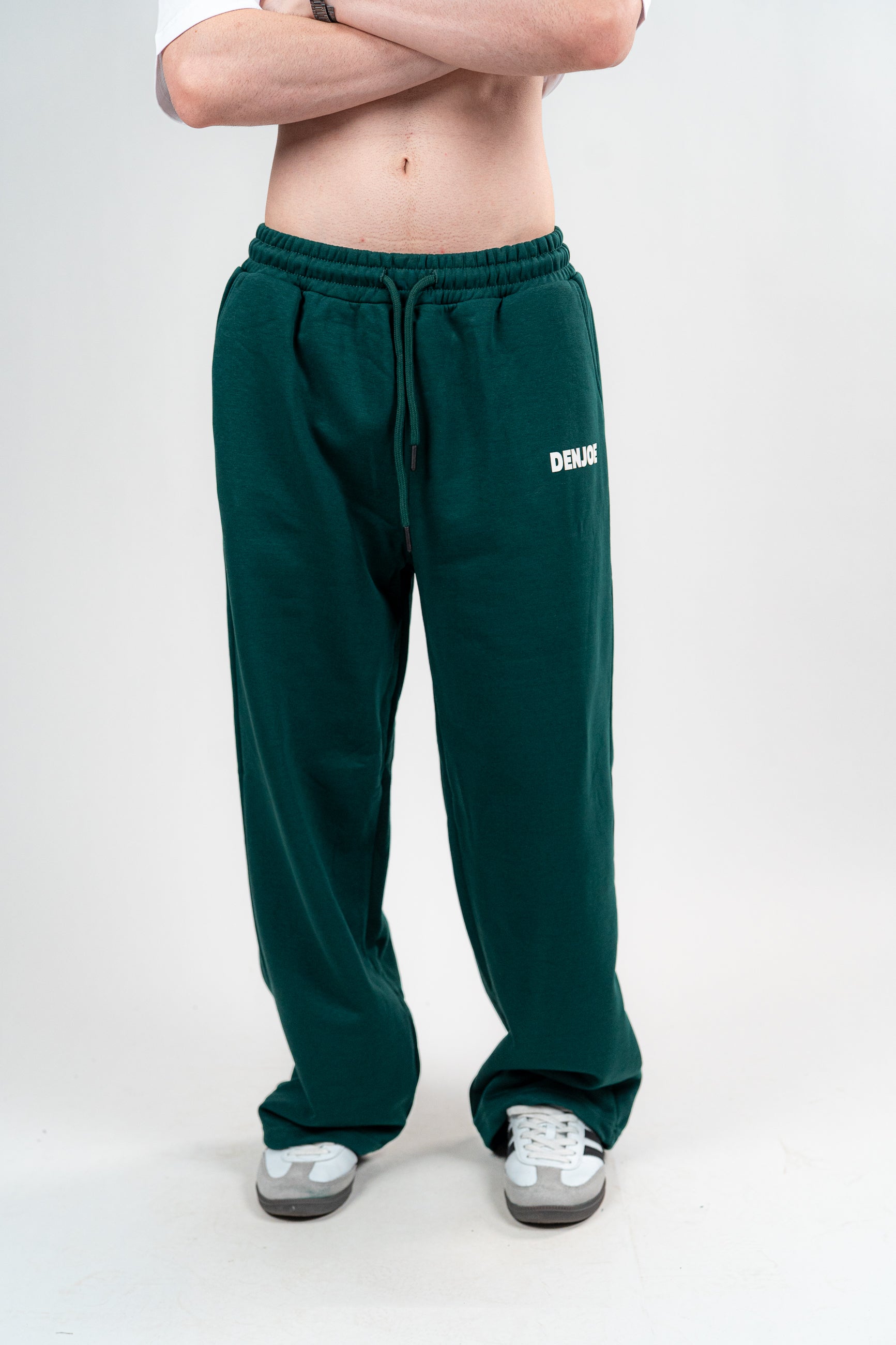 DENJOE SWEATPANTS LOOsE FIT (DARK GREEN)