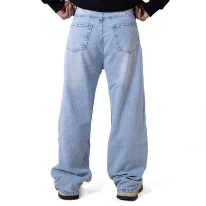 DENJOE PALE INDIGO BAGGY JEANS UNISEX