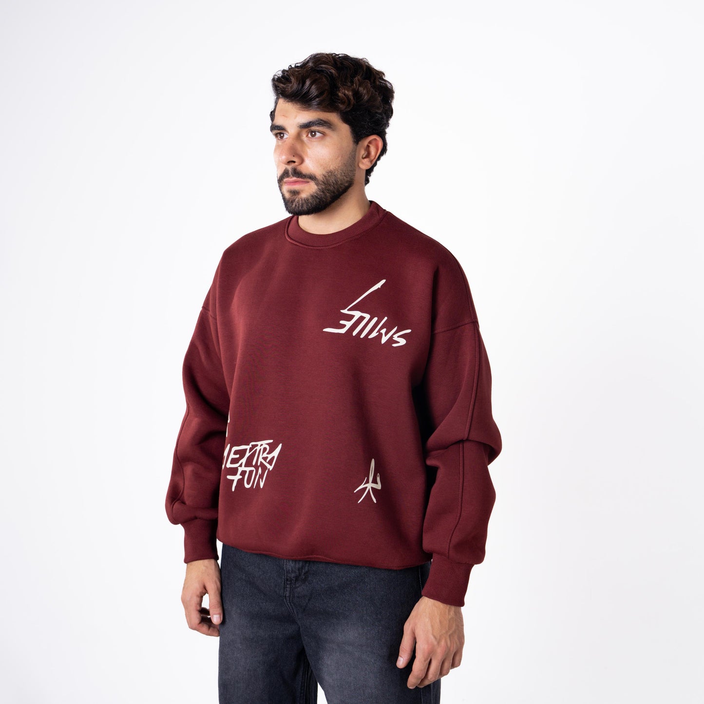 Blancka Crewneck (Burgandy)
