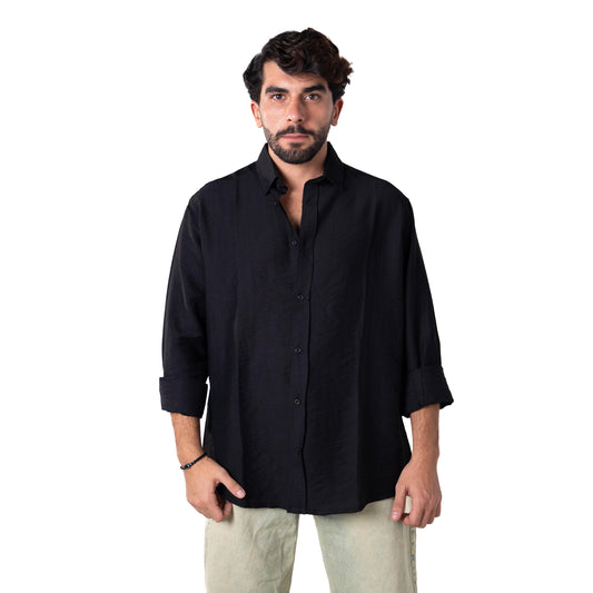 Linen Shirt (Black)