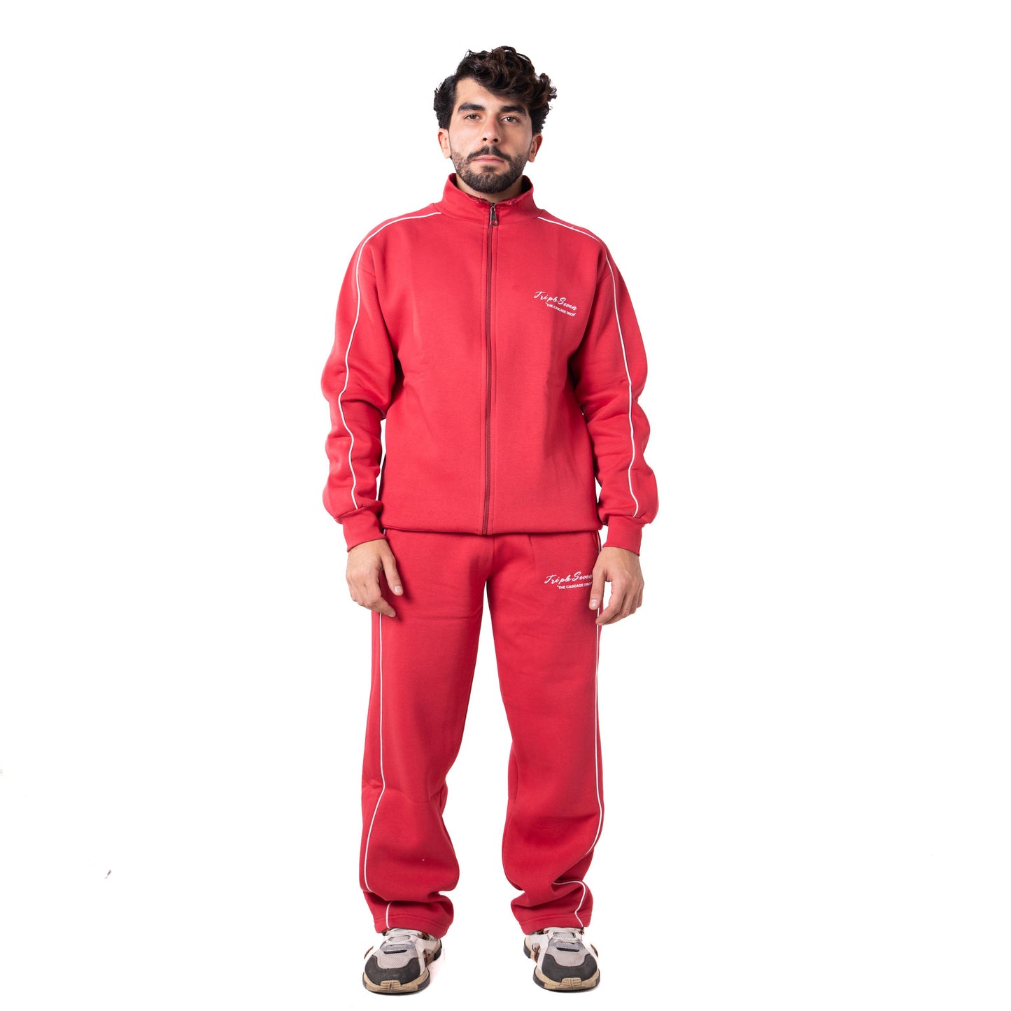 Triple 7 Retro Pants (Red)