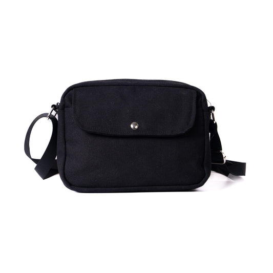 Shams Mini 1 Pocket Cross Bag (Black)
