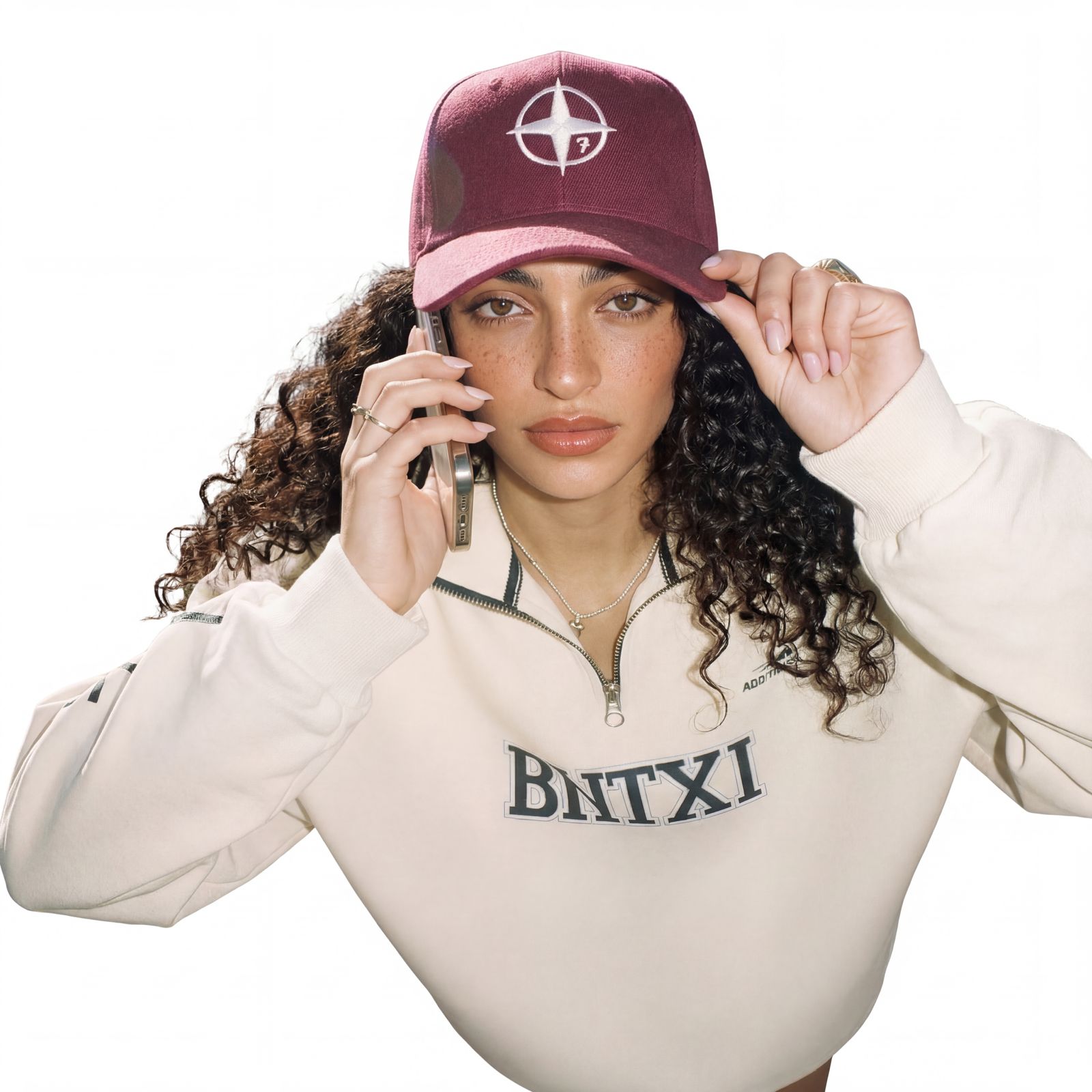 7elm Caps/Compass Cap (Burgandy)